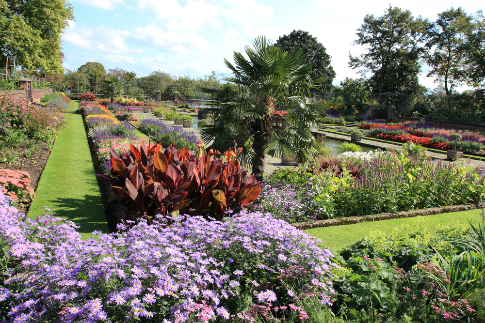 Colorful Kensington Palace Garden
